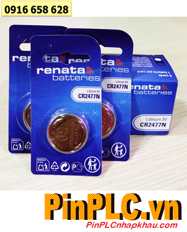 COMBO 1HỘP 6vỉ Pin Renata CR2477N lithium 3.0v (Thụy Sỹ) _Giá chỉ 672.000đ/HỘP